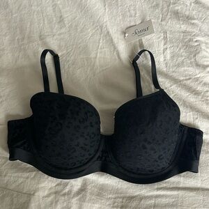 Sheer black cheetah print bra - 36C - Soma Intimates - NWT